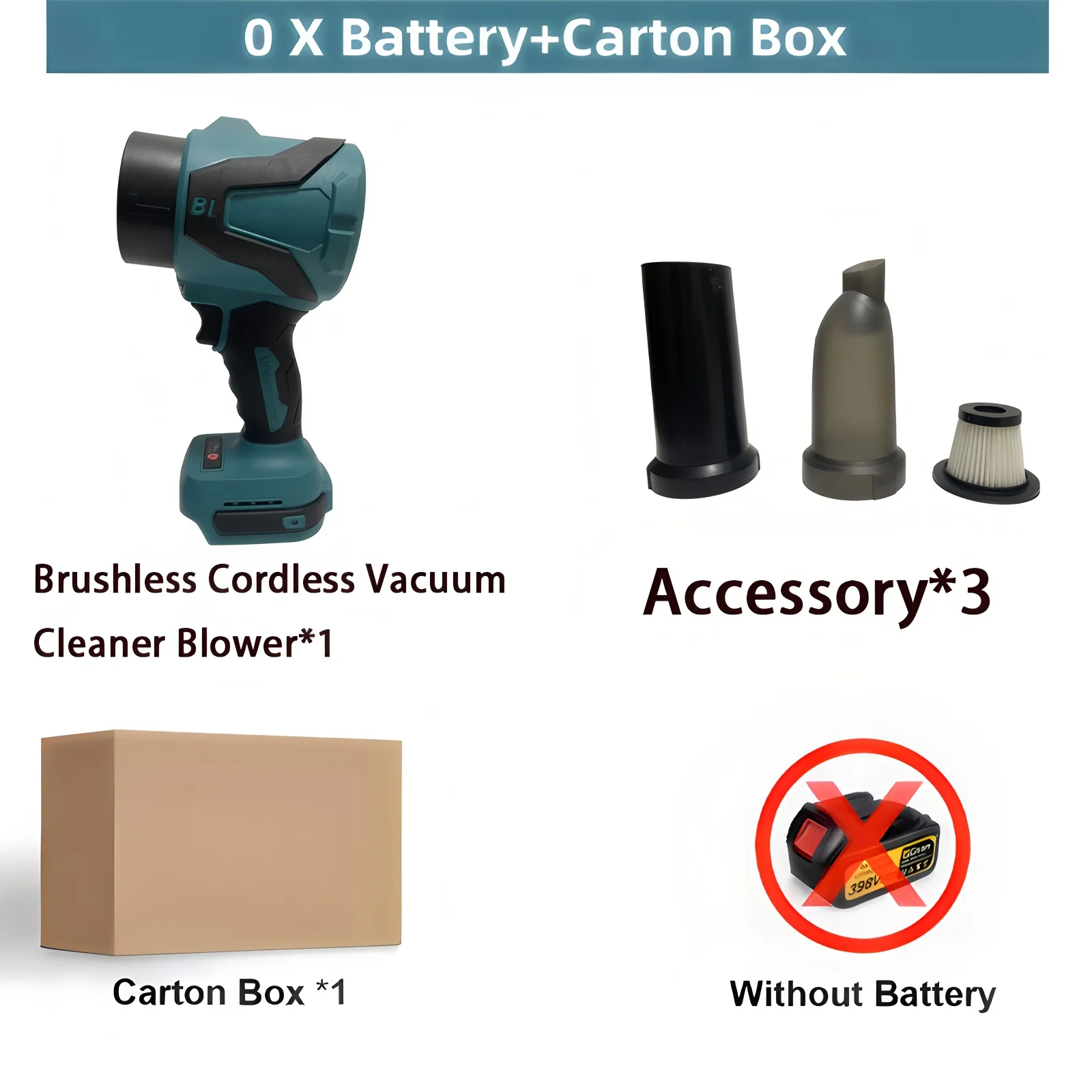 

XMSJ Бесщеточный воздуходувка-пылесос для Makita 18 В