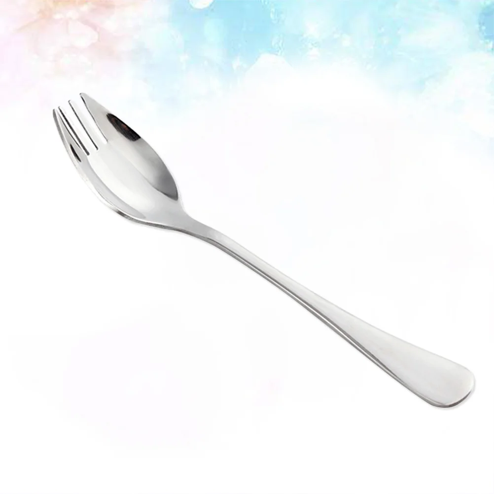 

Picnic Sporks Stainless Steel Instant Noodle Dual-purpose Spoon Salad Camping Flatware Ice bath