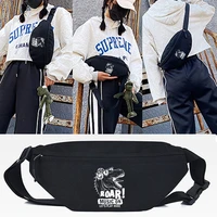 fashion monster printing waist bags for chest bags 2022 new canvas leisure cross shoulder unisex cute crossbody chest bags women