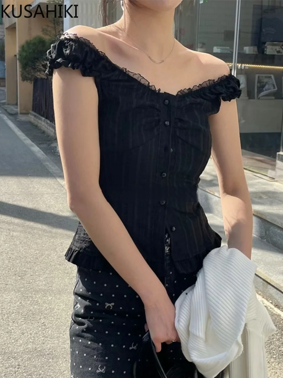 Корейская версия французское кружево лоскутное шитье вертикальные полоски