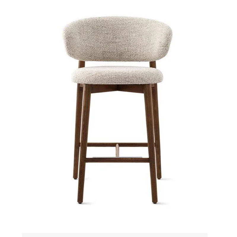 Белые скандинавские деревянные барные стулья роскошный высокий офисный стул для