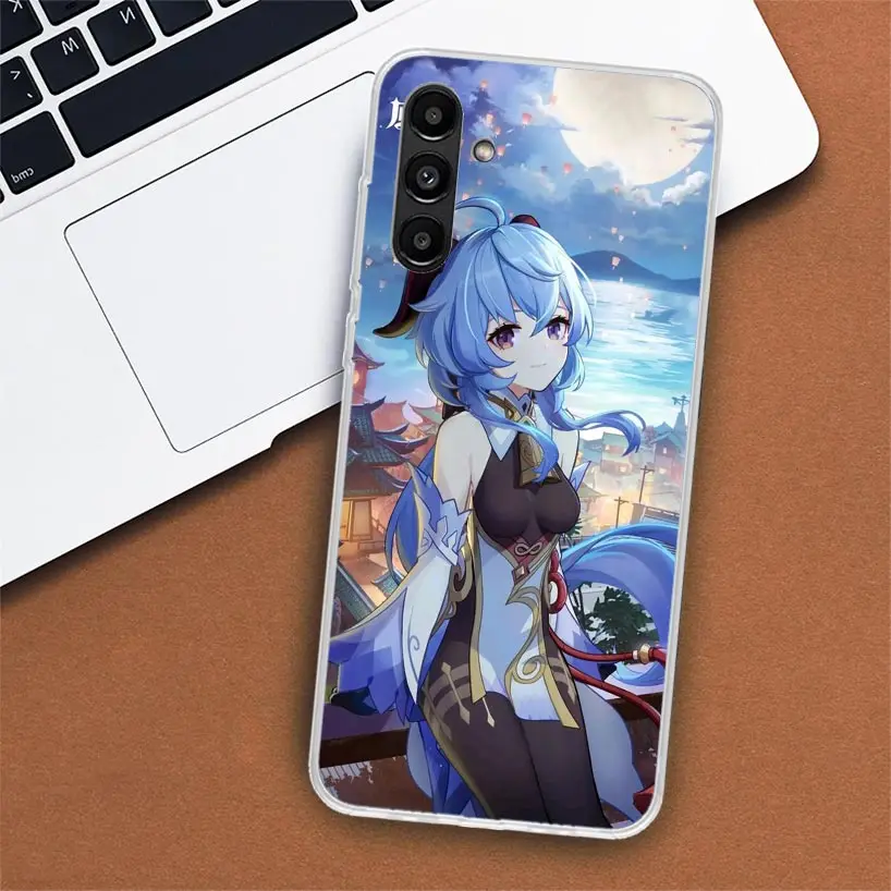 Чехол для телефона Genshin Impact Ganyu Samsung Galaxy A02S A12 A22 A32 A42 A52 A72 A51 A50S A71 A41 A31 A21S A70S A40 A30S A20E A10