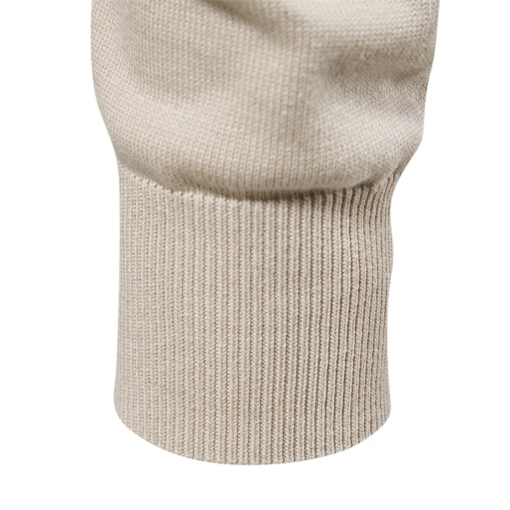 2023 Spring Autumn Winter High Quality Pullover Sweater Men New Pure Cotton Solid Color Knitwear Male Pullover Round Neck