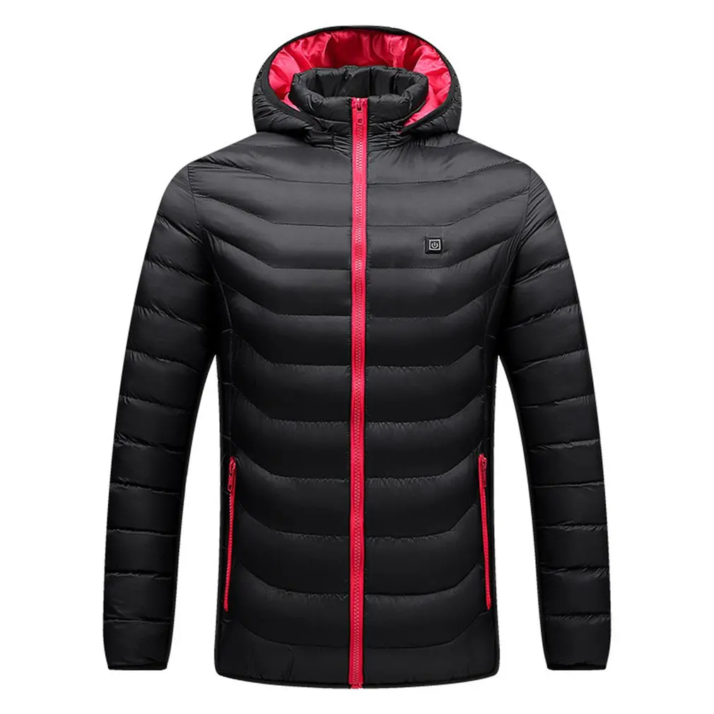 

Мужская теплая куртка с подогревом в 9 регионов, зимняя уличная куртка с электроподогревом и USB, теплое Спортивное теплое пальто, одежда, кур...