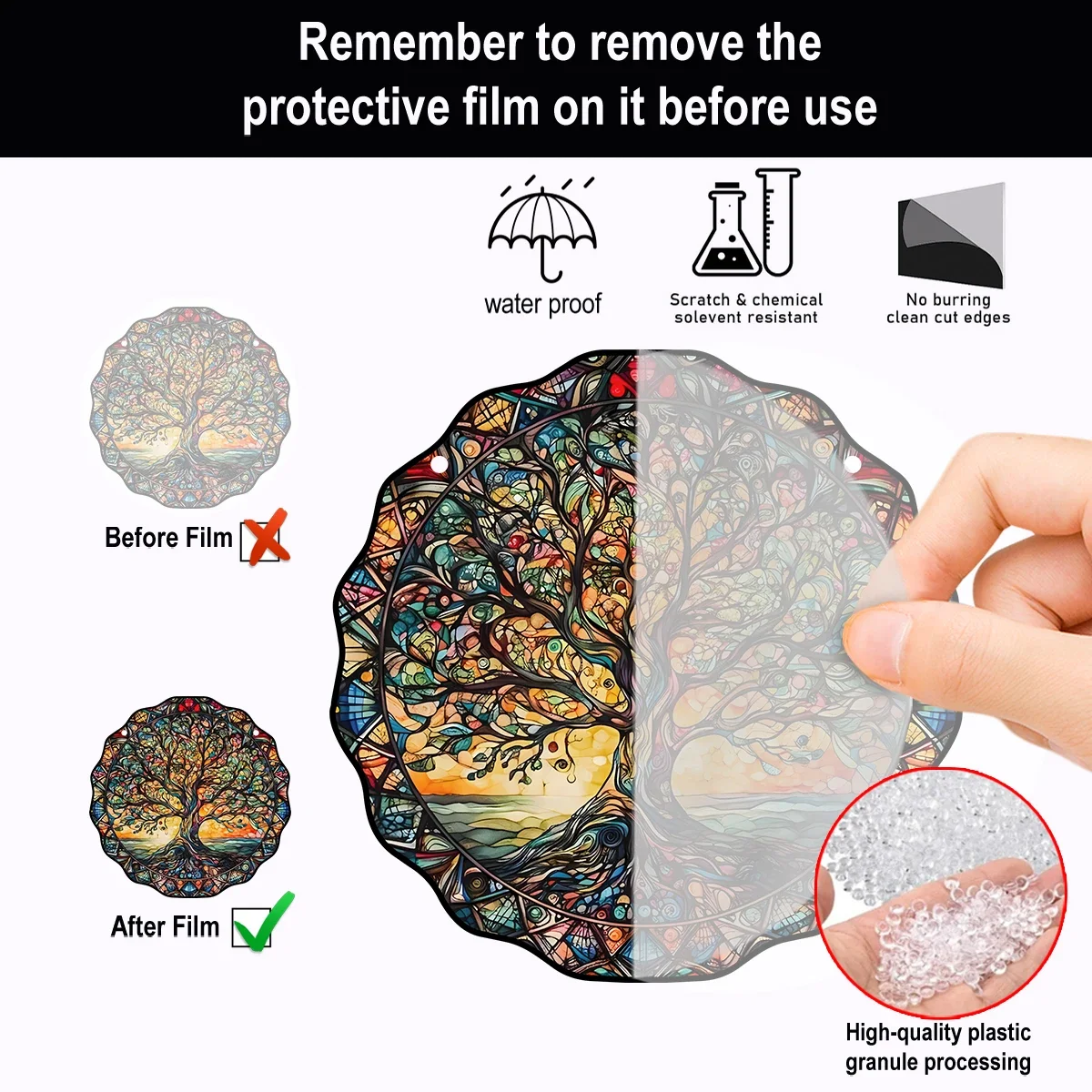 Новый 5 9-дюймовый настенный художественный декор Древо жизни подвесной знак