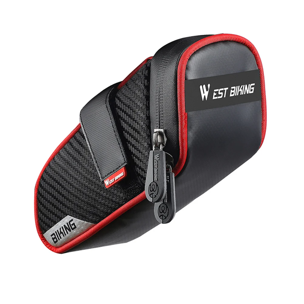 

1Pc Bike Bag Durable Reflective Waterproof Creative Storage Bag Rear Tube Bag for Cycling