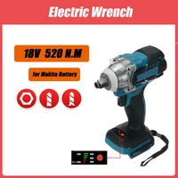 18v cordless electric screwdriver speed brushless impact wrench rechargable drill driver led light for makita battery
