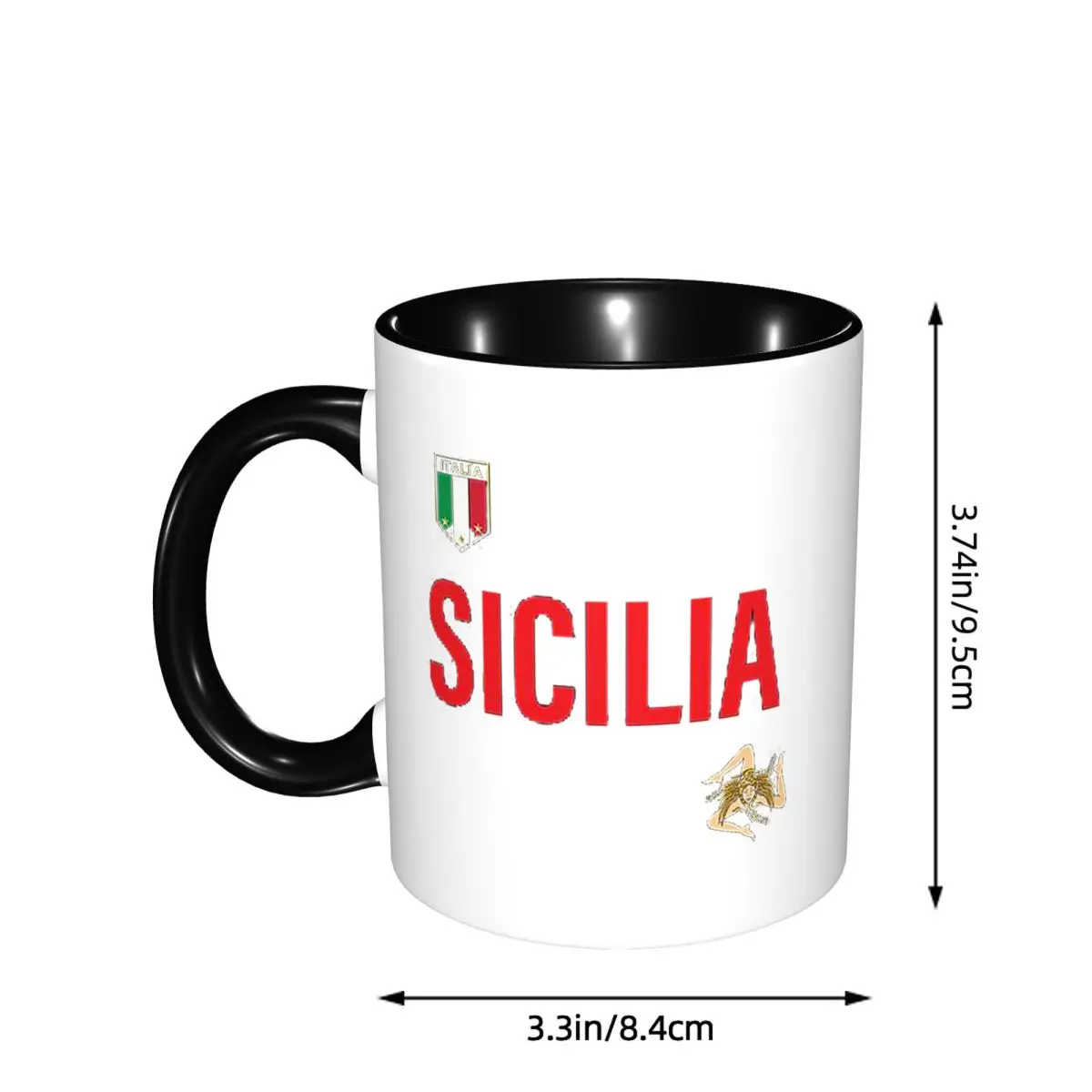 Фото Кружка Sicily Jersey, забавные керамические чашки для кофе, чая, молока, посуда для напитков, подарки для друзей №2