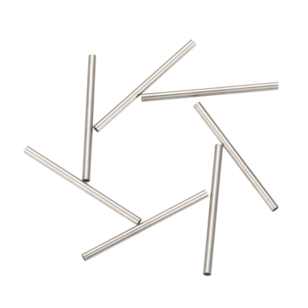 

5-50PC Tube Beads Stainless Steel Loose Beads Metal Loose Beads Spacers for Jewelry Making Leaf Free Stainless Steel Color