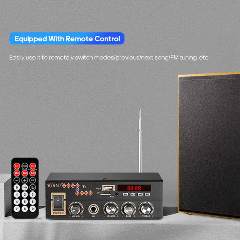 KINTER T1 T2 домашний аудиоусилитель многофункциональный плеер 100-240 В усилитель