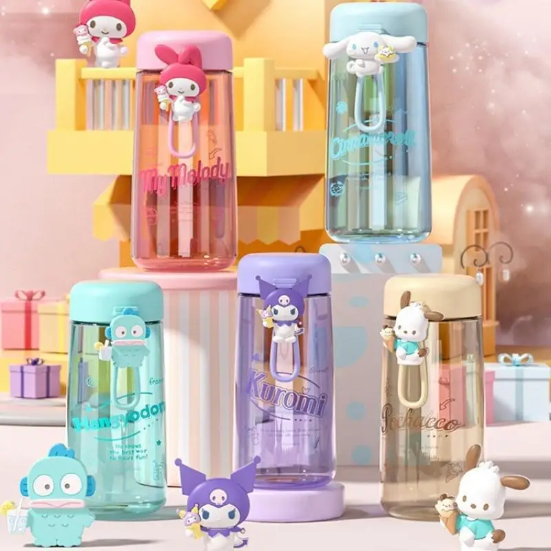 Новый Sanrio Kuromi Cinnamoroll My Melody мультфильм милая пластиковая чашка карманная