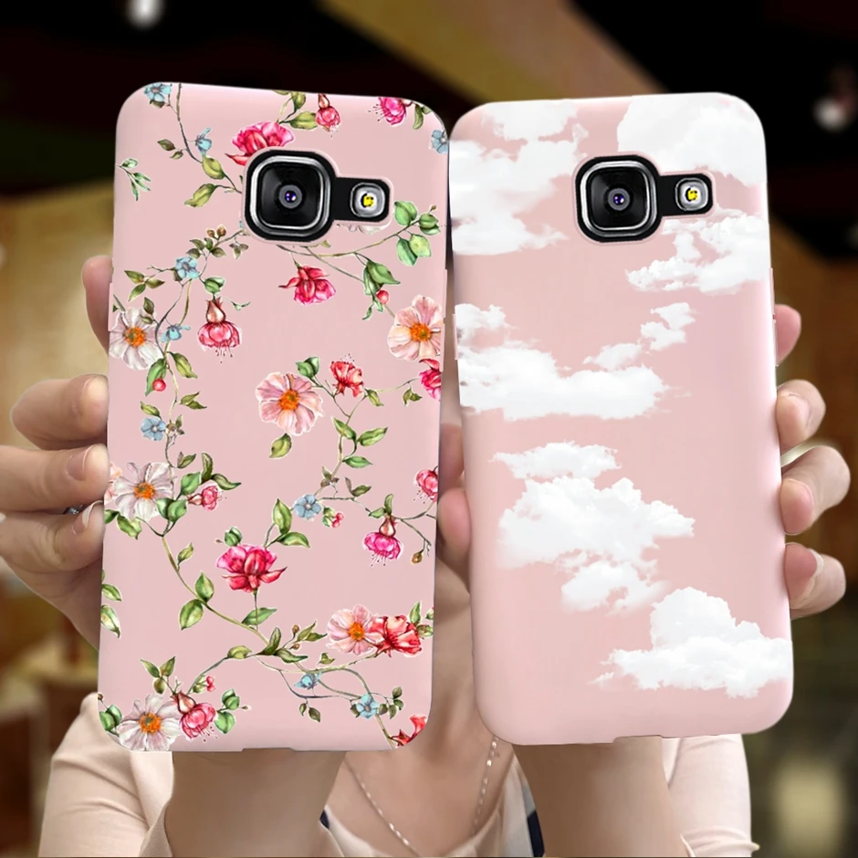 Чехол для Samsung Galaxy A5 2016 силиконовый мягкий чехол чехлы с маленьким принтом