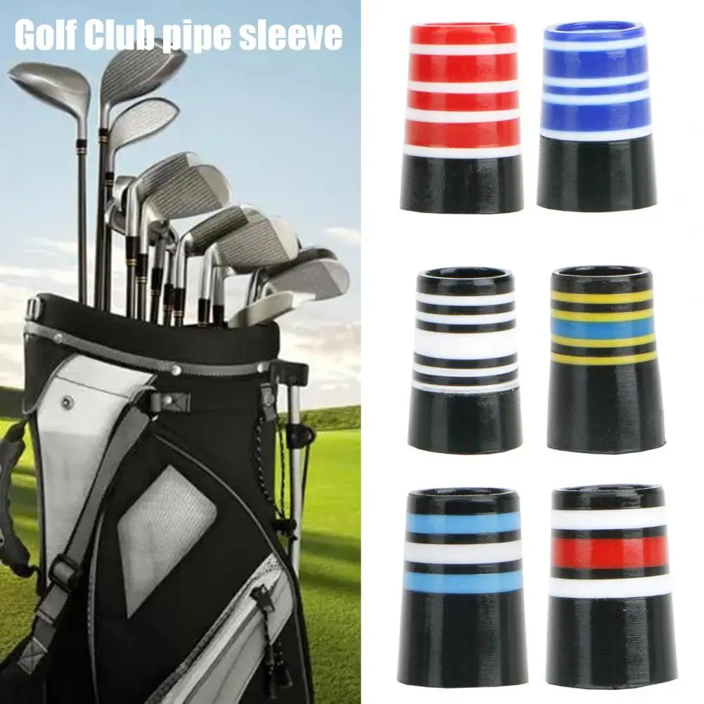 

10Pcs Golf Ferrule Eco-friendly Golf Shaft Ferrule Ultralight Practical Color Block Design Golf Iron Ferrule for Court