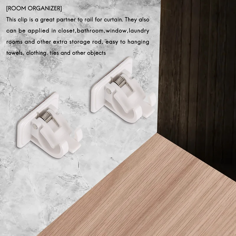 Держатель стержня трубный зажим настенное крепление с самоклеящимся без