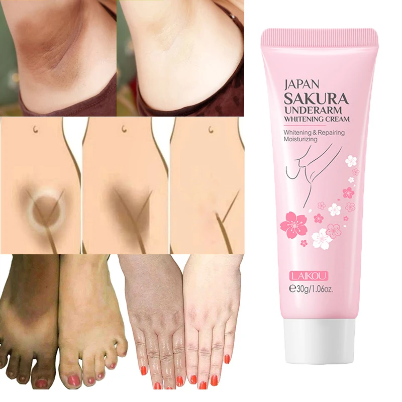 

Body Whitening Cream Arms Thighs Underarm Knees Bleaching Essence Fade Melanin Improve Dull Brighten Beauty Skin Care Products