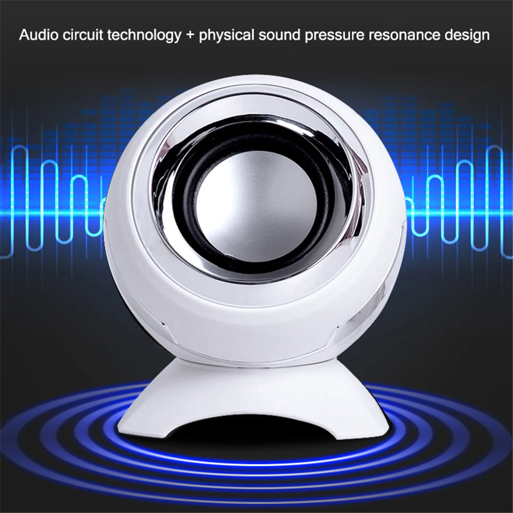 Wired Bookshelf Computer Speakers Bottom Diaphragm Bass Horns For Laptop Desktop 6W Powerful Speaker USB AUX Audio Amplifier |