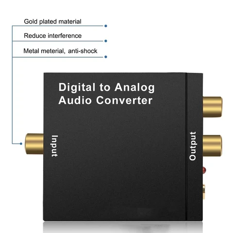Цифро-аналоговый преобразователь звука SPDIF Optical Toslink Coaxial для PS3/4 HDTV