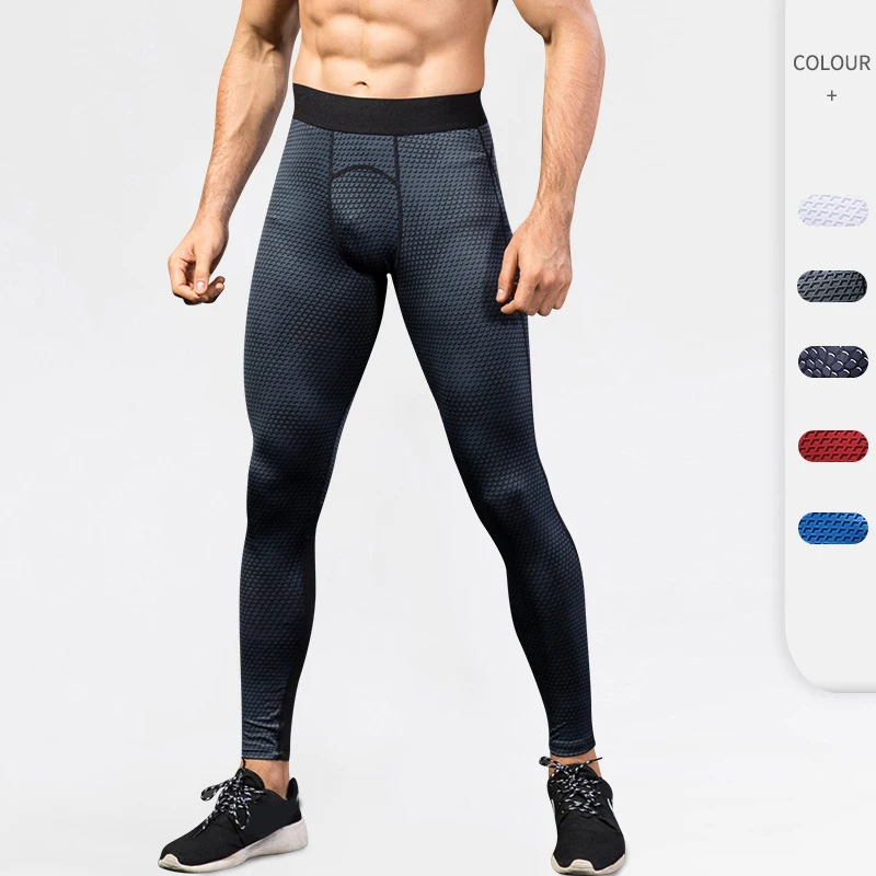 

Gym Compression Bodybuilding Clothes for Mens Pants 3d Printing Fitness Running Training Quick-Drying Stretch Tights Leggings
