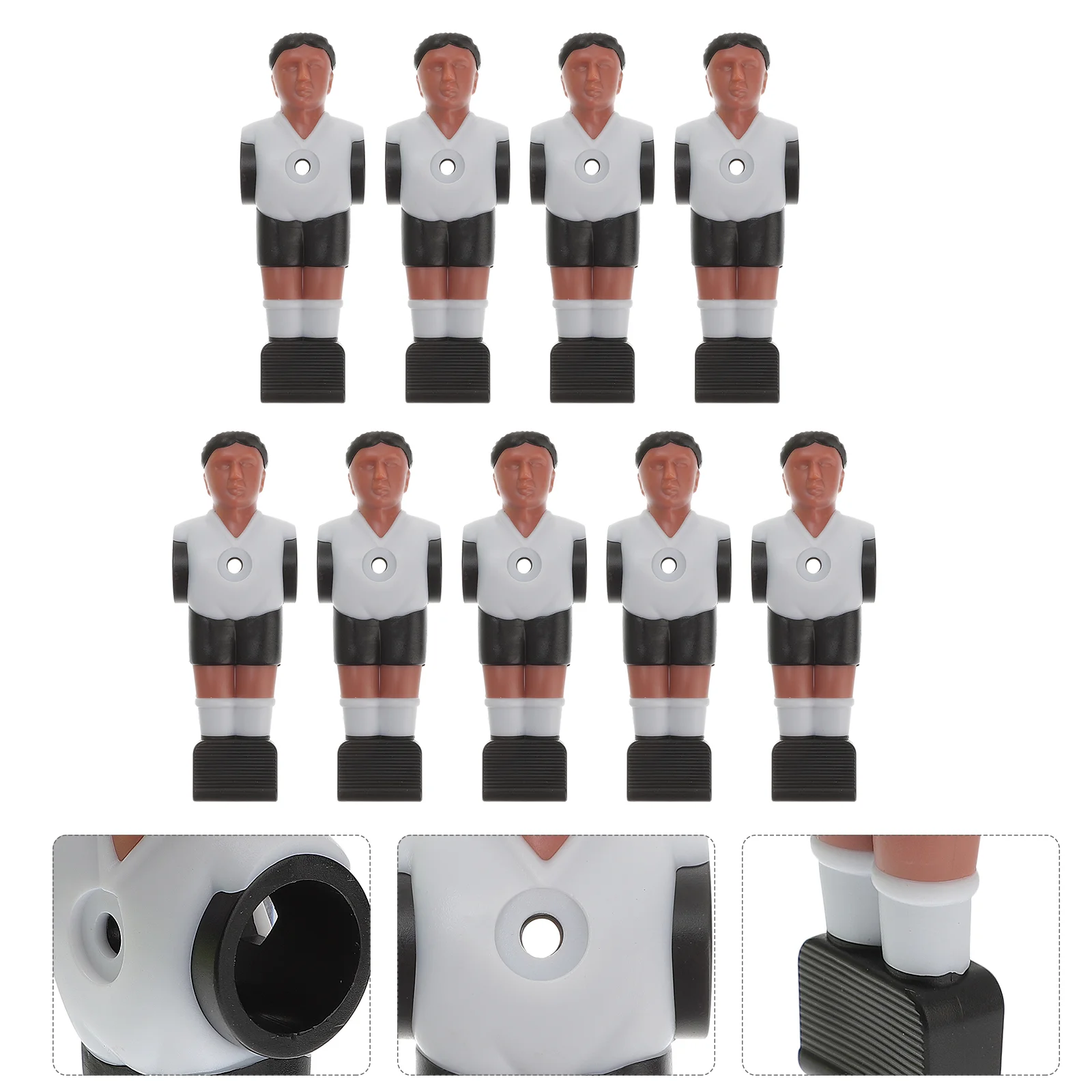 

9pcs Foosball Practical Creative Replacement Parts Men for Table Games