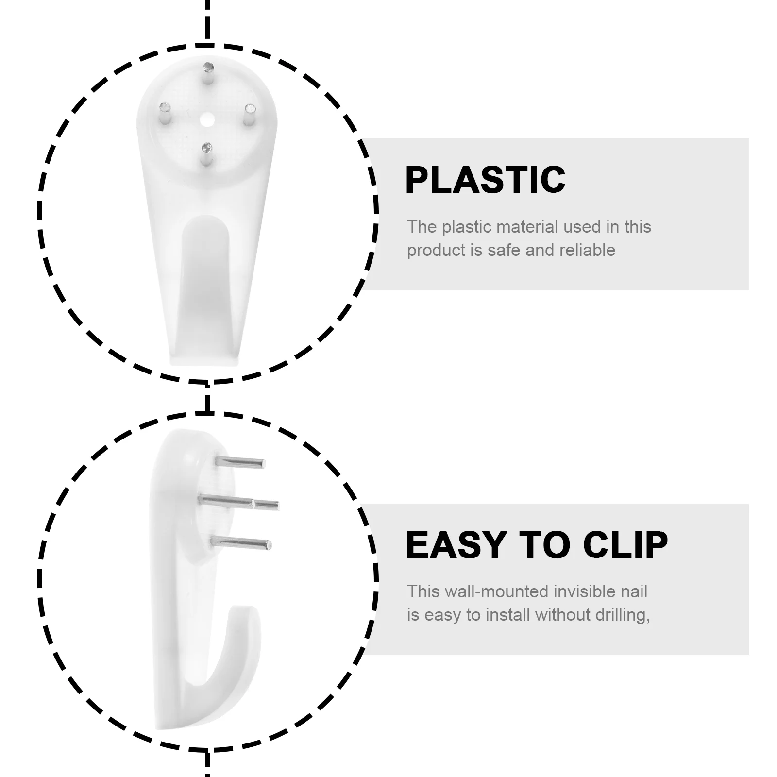 60 шт. настенные крючки для гвоздей которые не нужно пробивать отверстий повесить