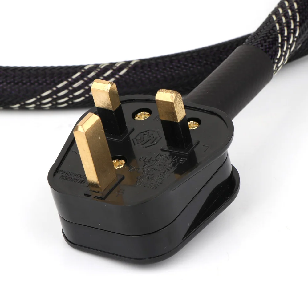 D504 посеребренный силовой кабель Британский с 15 а IEC HI-End HIFI