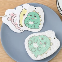 kitchen dishwashing sponge cleaning sponges scouring pad compressed wood pulp sponge cartoon dish cloths pot wipe cleaning tools