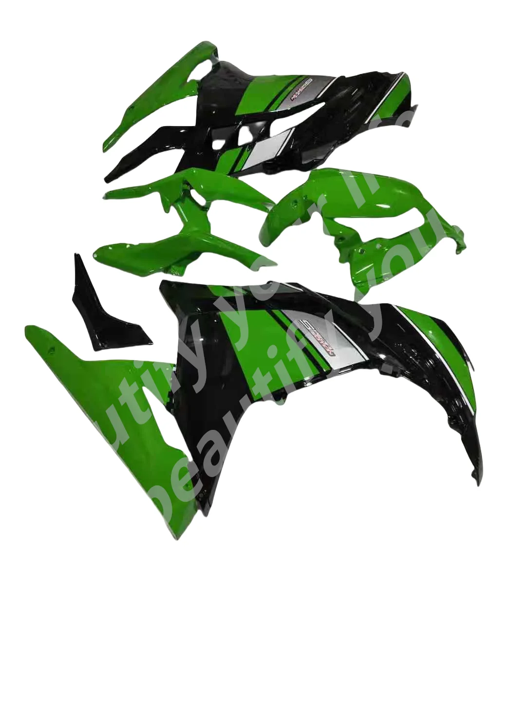 Комплект обтекателей для мотоцикла Kawasaki Ninja 300 300R EX300 2013 2014 2015 13 14 15 черный зеленый