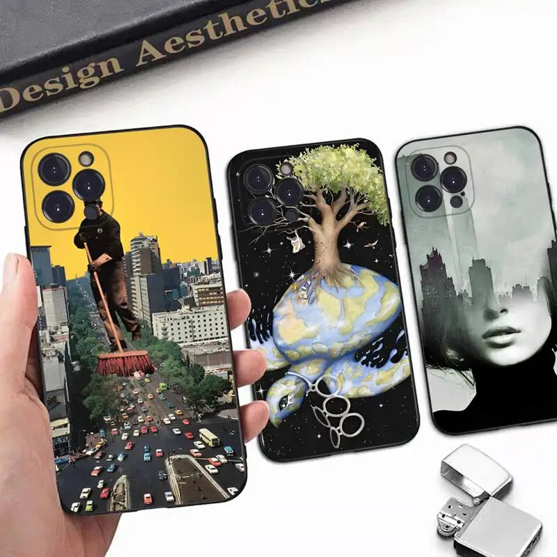 

Ecological and environmental protection Phone Case For iPhone 8 7 6 6S Plus X SE 2020 XR XS 14 11 12 13 Mini Pro Max Mobile Case