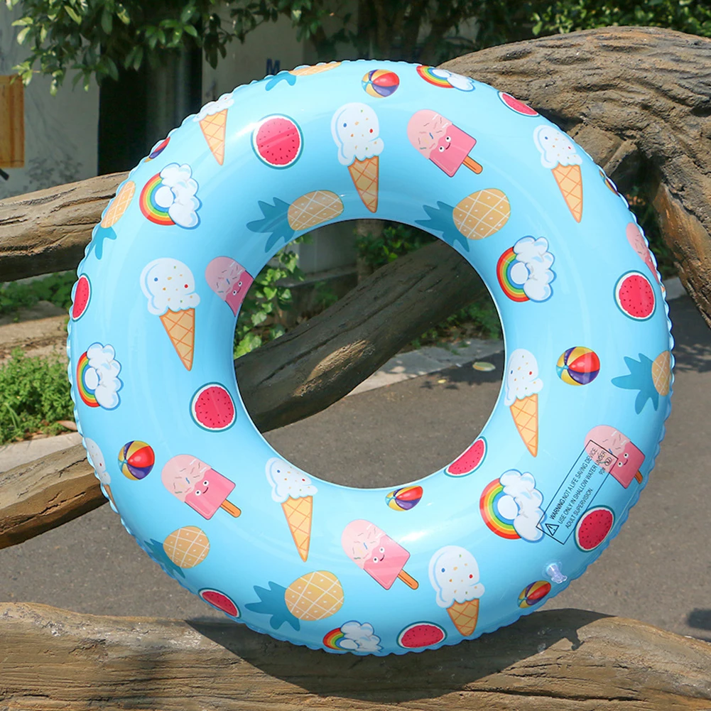 

PVC Kids Swimming Ring Popsicle Fruit Children Pool Beach Float Circle for Bathing Buoy Thickened Swimming Ring
