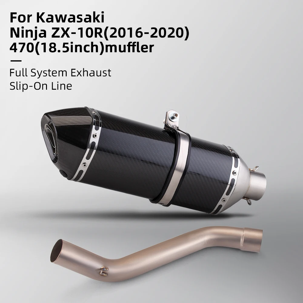 Выхлопная труба для мотоцикла Kawasaki Zx-10R Zx10R Zx 10R 2016-2020 из титанового сплава