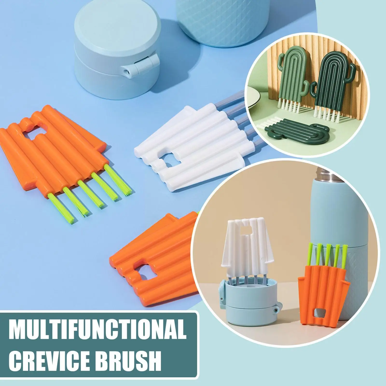 

Multifunctional Groove Cleaning Brush Crevice Brush Cup Cover Brush Grooved Nipple Bottle Lid Cleaning Brush For Kitchen To Y5M7