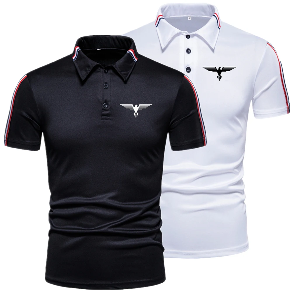 

Men's New Fashion Short Sleeve POLO Shirt 20% Cotton 80% Polyester