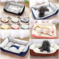 pet dog bed warm sofa mats for small medium large dog soft pet bed for dogs washable house for cat puppy cotton kennel mat