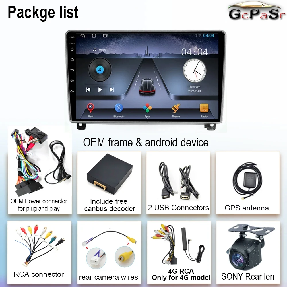 5G Wifi Android авто для Peugeot 407 1 2004 - 2011 автомобильное радио видео мультимедийный плеер