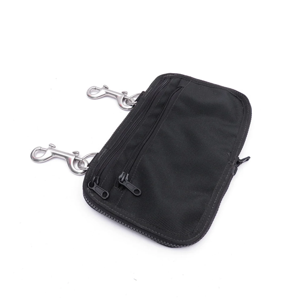

Storage Pouch Sidemount Pouch Bag Black 1 Pc 25*15*8cm BCD Side Mount Storage Pocket With Snap Hook High Quality