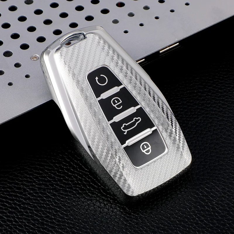 

ТПУ углеродное волокно автомобильный смарт-ключ чехол для Geely Coolray Emgrand X7 EX7 2019 2020 чехол сумка оболочка брелок держатель брелок аксессуары