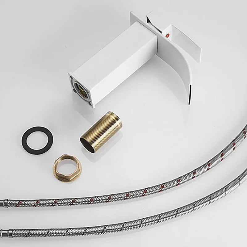 Смеситель водопад для раковины в ванной комнате смеситель с изменением цвета и