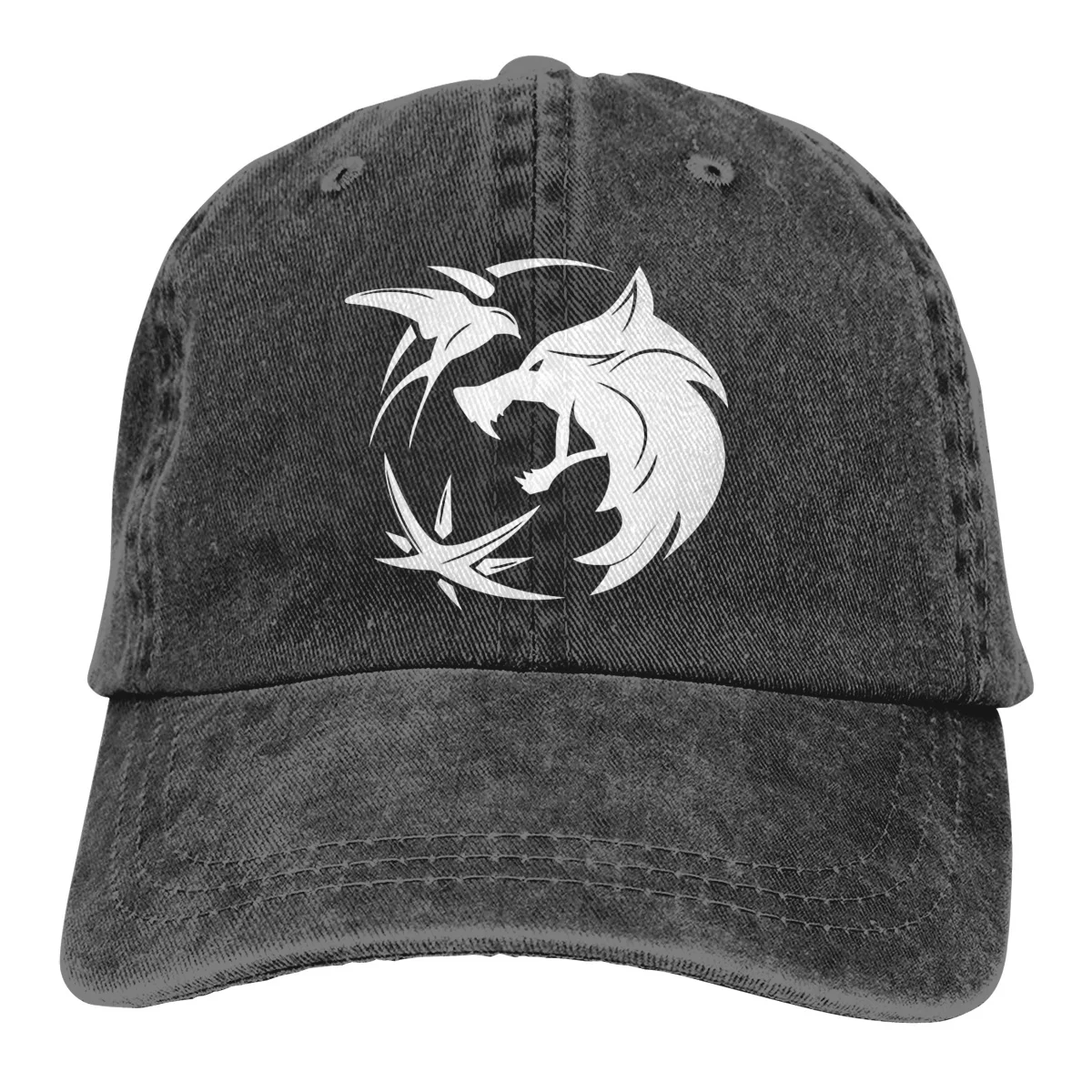 

The Witcher Wolf New Trends Men Adjustable Cowboy Hat Baseball Cap Women Outdoor Sunscreen Caps Truck Driver Cap Dad Hat