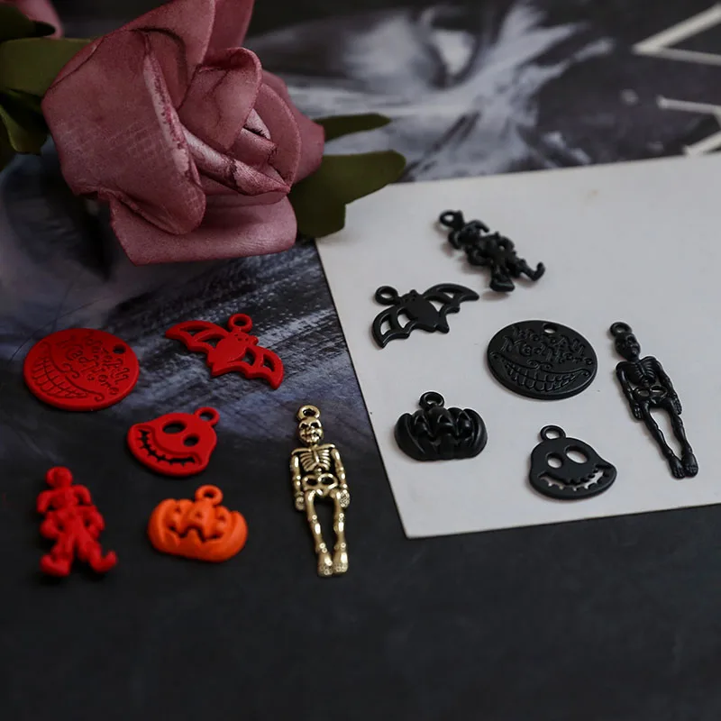 1 шт. аксессуары сделай сам подвеска в виде скелета летучей мыши тыквы клоуна из