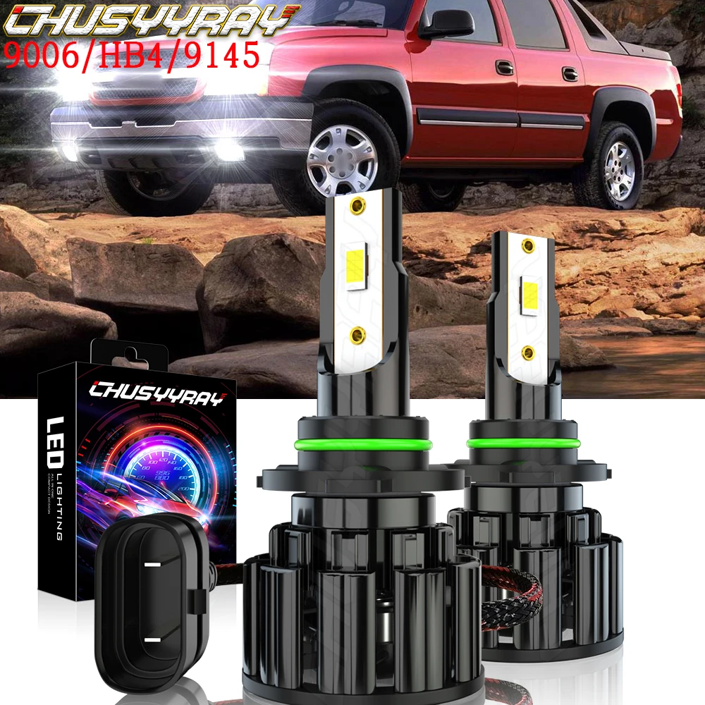 

CHUSYYRAY 9006 Compatible For Chevrolet Avalanche 1500 2500 48W 12000LM Led Headlight Lamp For Car CSP Chip 9006 HB4 9145 luzes