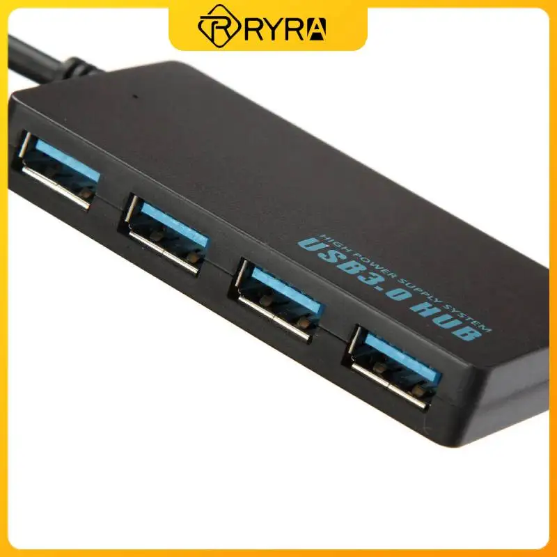 

Высокоскоростной USB-разветвитель RYRA, расширитель с 4 портами USB 3,0, компьютерные аксессуары для ноутбуков и ПК