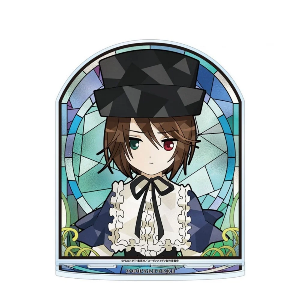 Фото Акриловая подставка Rozen Maiden: Хинаичиго, витражная аниме-фигурка, готическая кукла-модель, настольный декор, табличка, подарок для фанатов, брелок №5