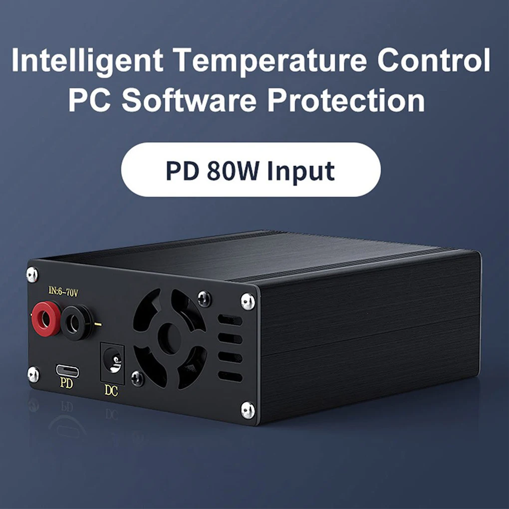 

0-60V Digital Regulator with Cooling Fan Adjustable Regulated Power Supply Overvoltage Protection Portable Electrical Device