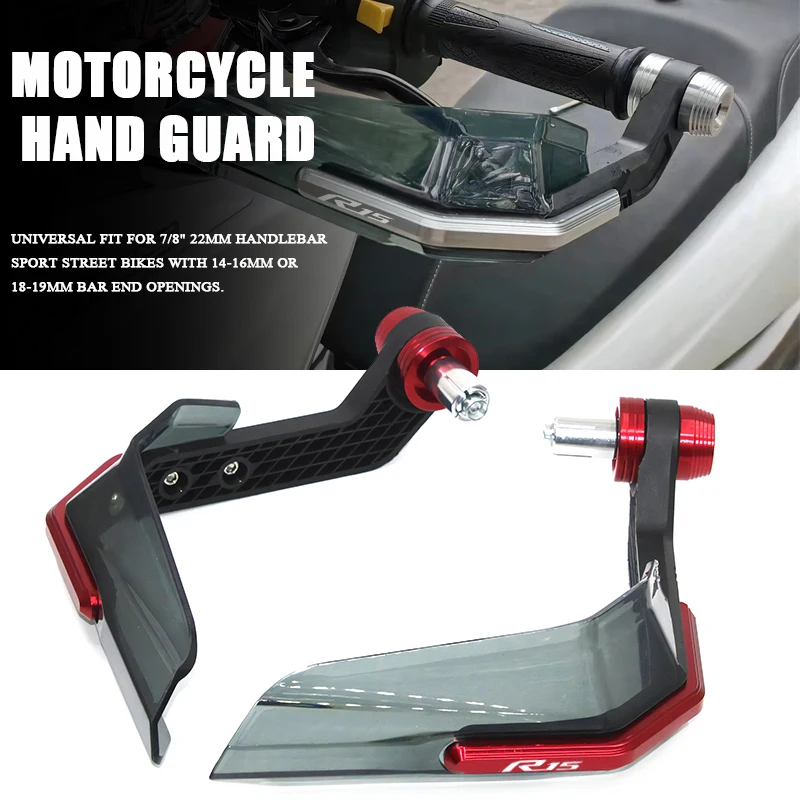 

For YAMAHA YZF-R15 YZFR15 YZF R15 V3 2017 2018 Handlebar Diameter Diameter Motorcycle Handlebar Grips Guard Windshield Handguard