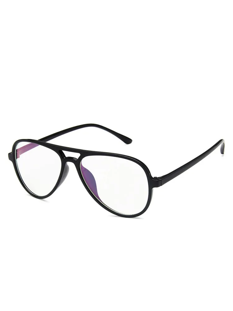 

Модные ретро очки-авиаторы унисекс, оправа для очков большого размера для мужчин и женщин, прозрачные линзы, искусственные очки
