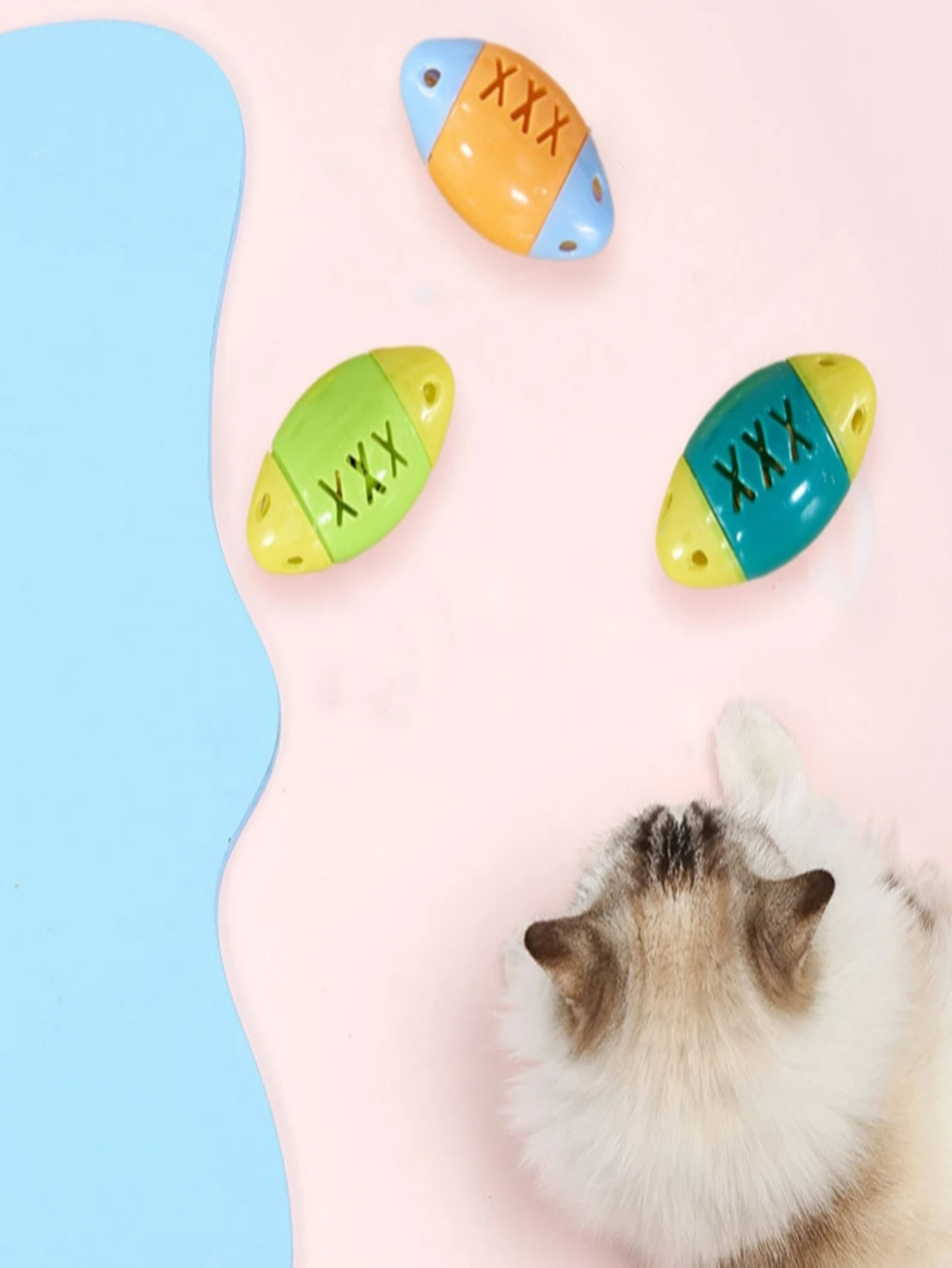 Пластиковые шумные игрушечные мячи для кошек с колокольчиком игрушка котят