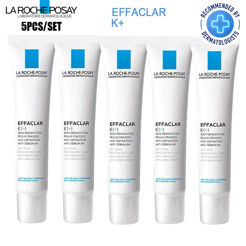 

5pcs La Roche Posay Effaclar K+/DUO+ Whitening Acne Removal Cream Acne Spots Oil Control Acne Moisturizing Cream Face Care 40ML