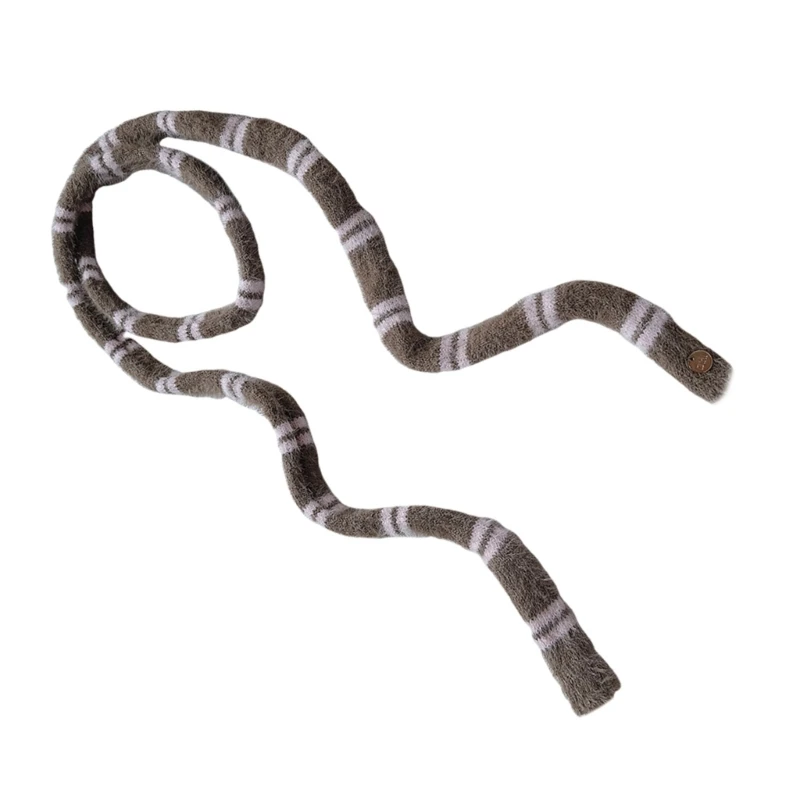 Вязаный шарф для женщин длинный узкий пояс галстук шейный реквизит фотосессии