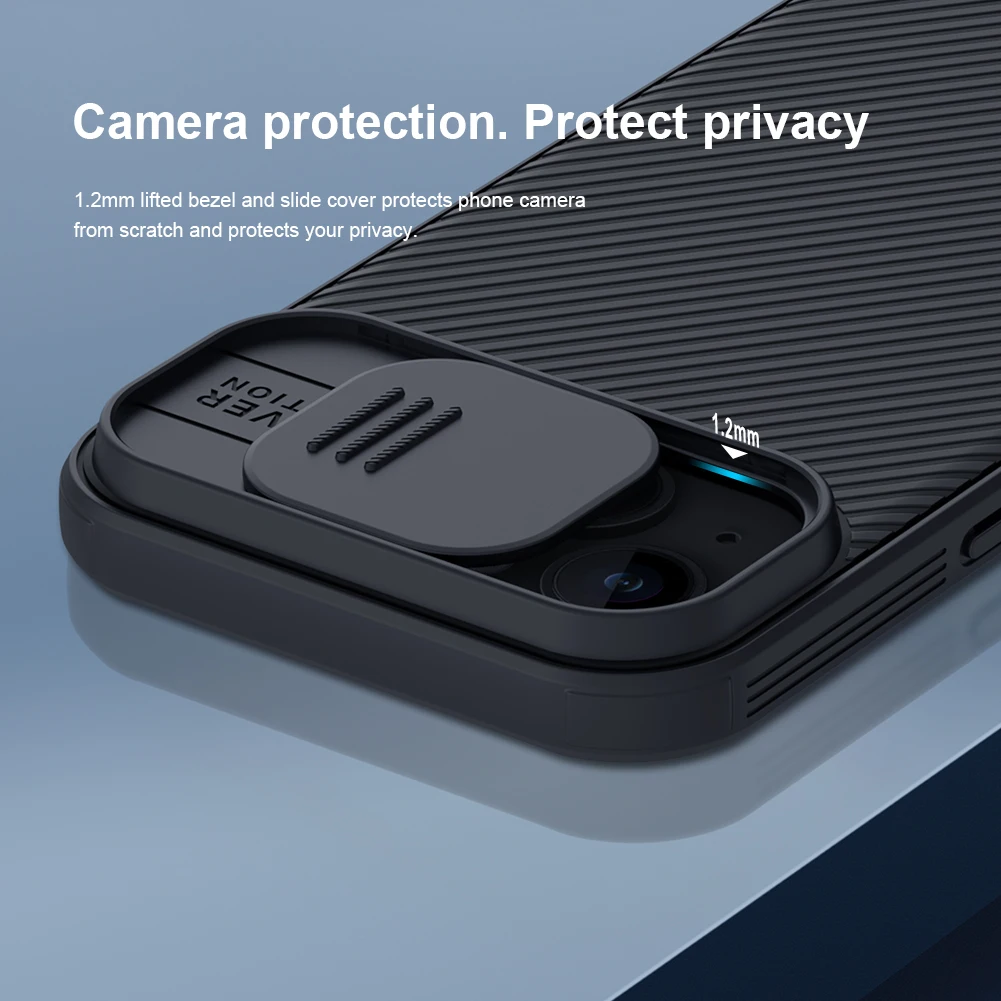 Фото Чехол Nillkin CamShield для iPhone 15 Pro Max, ультратонкий жесткий слайд-чехол для камеры для iPhone 15 Plus 15 Pro, чехол для конфиденциальности объектива №5