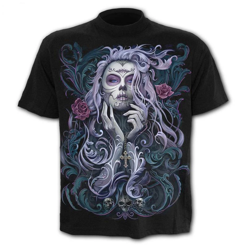 

2022 Mechanical Skeleton 3D Printing Man T Shirt Casual Supernatural Skull Teenager Streetwear Xxs-6xl Harajuku Male Top Tees